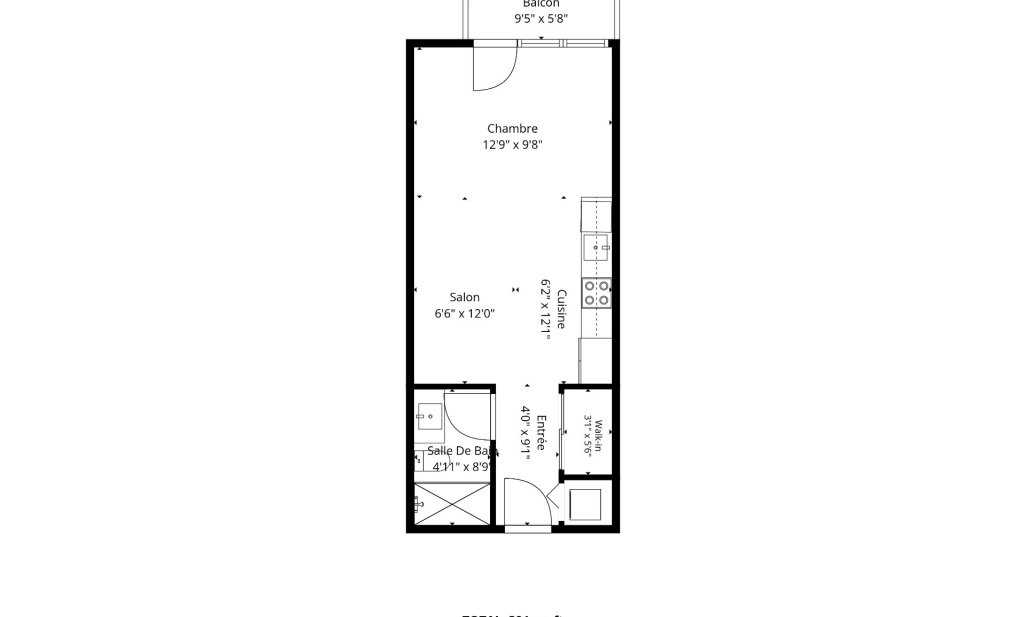 Propriété à Montréal (Ville-Marie) | 1275 Rue Plessis, app. 306, Montréal (Ville-Marie)