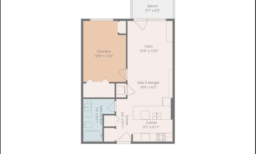 Propriété à Montréal (Villeray/Saint-Michel/Parc-Extension) | 8635 Rue Lajeunesse, app. 305, Montréal (Villeray/Saint-Michel/Parc-Extension)